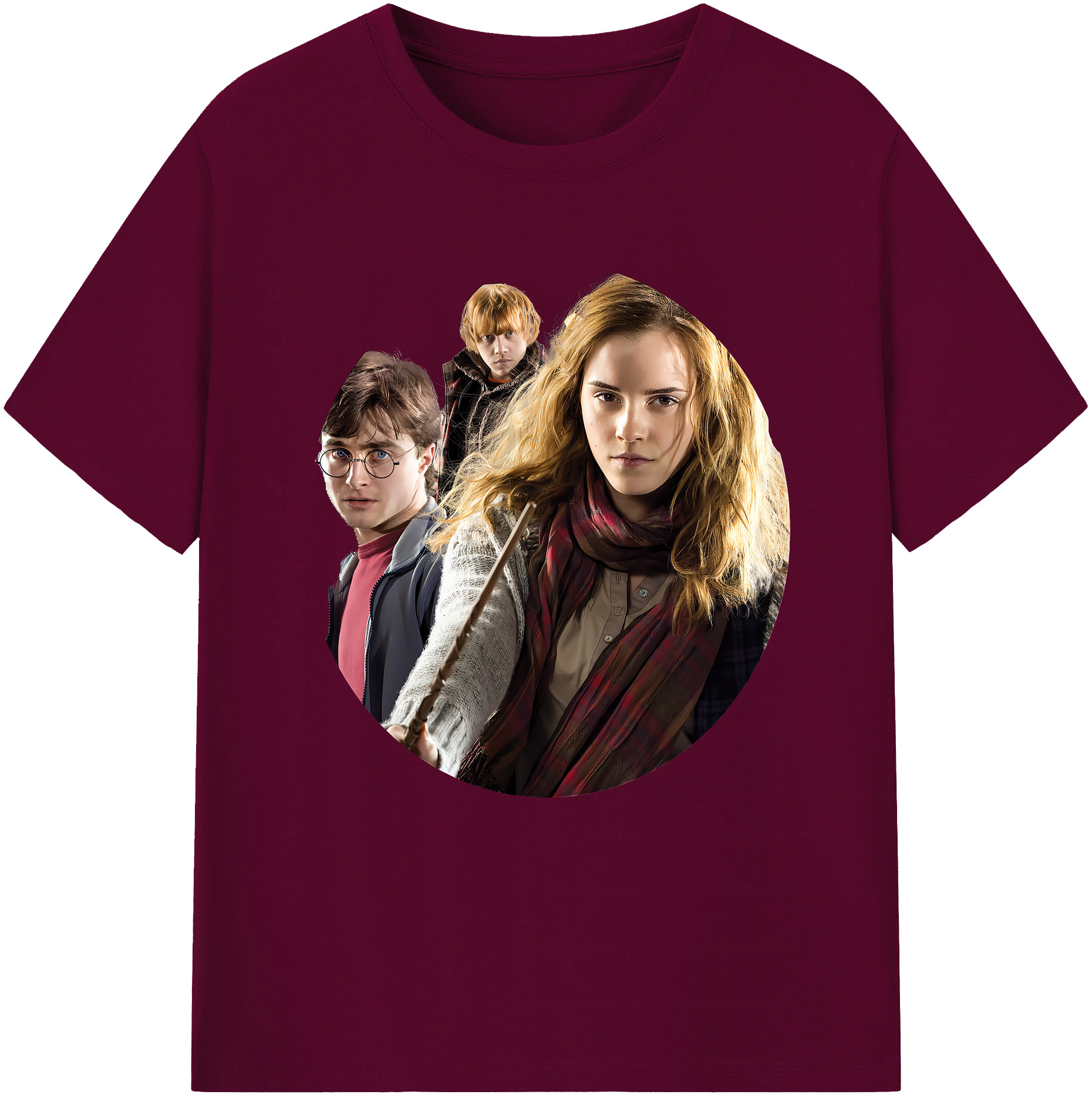 （画像用） Harry Potter ハリー・ポッターシリーズ レディースカジュアルプリントTシャツ（綿100％）